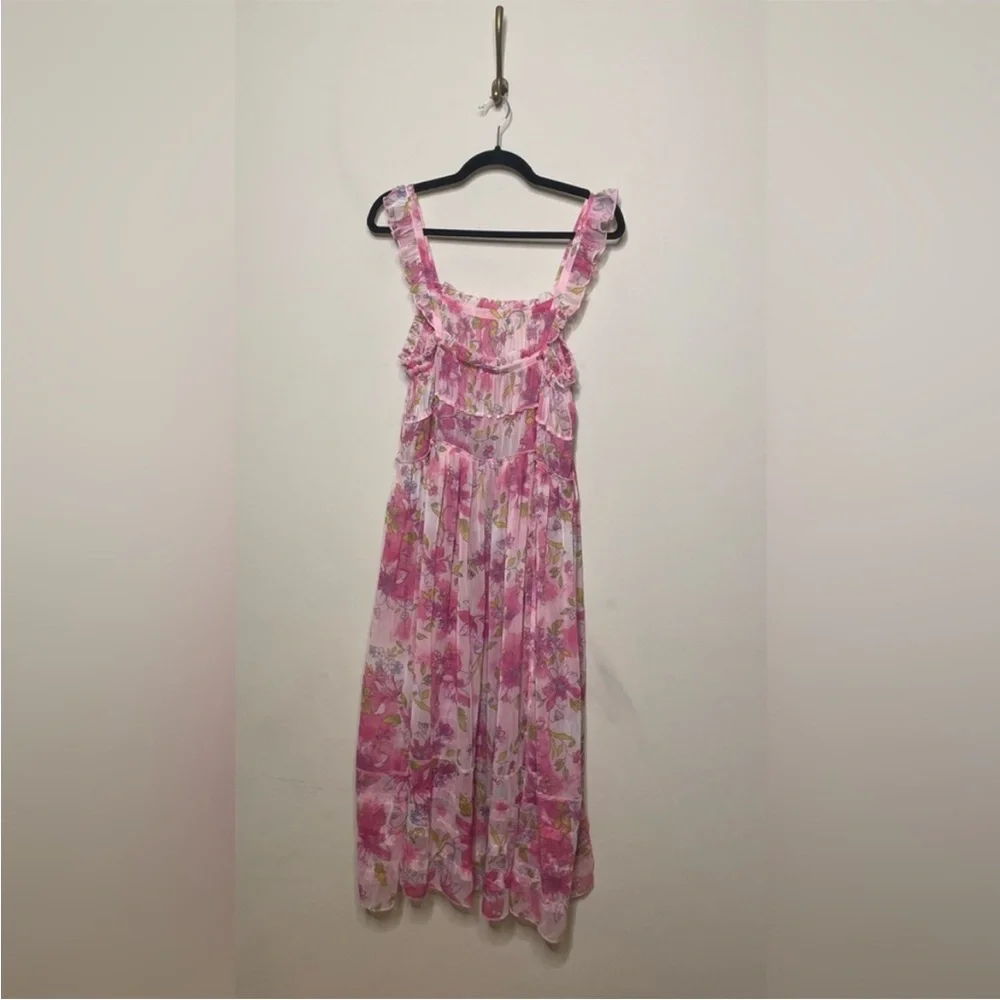 Free People Moon Phase Printed Midi Dress in Pop Combo